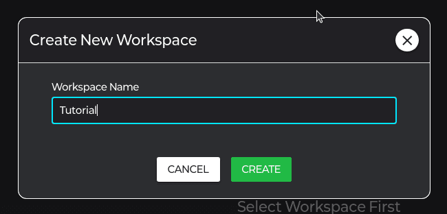 Workspace 생성 폼