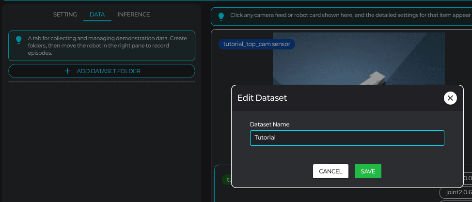 Dataset 생성 폼